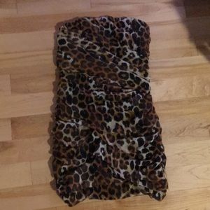 Express leopard minidress